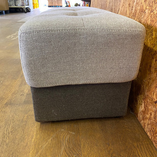 0715-18  ベンチ　ショートタイプ　オットマン　スツールの画像