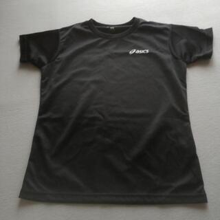 asics黒ティシャツ S