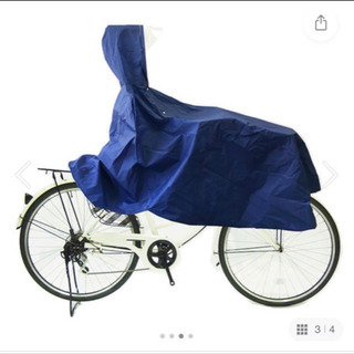 自転車用レインコート　雨がっぱ　新品未使用の画像