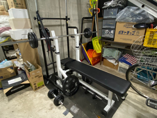 ベンチプレス　折り畳み可（縦置き収納可）