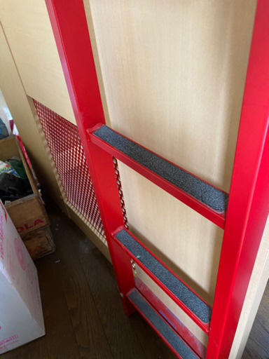 【値下げ】ACTUSロフトベッド、キッズ／収納家具３ケ付き