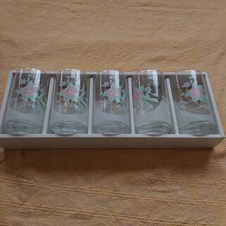 【新品】昭和レトロなグラス５個組　300円の画像