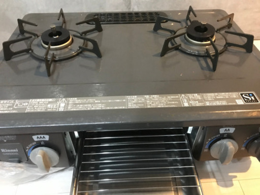 2口ガスコンロ グリル未使用