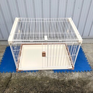 ペットゲージ ドッグケージ 犬用 ペット用品 天井窓付き トレー付