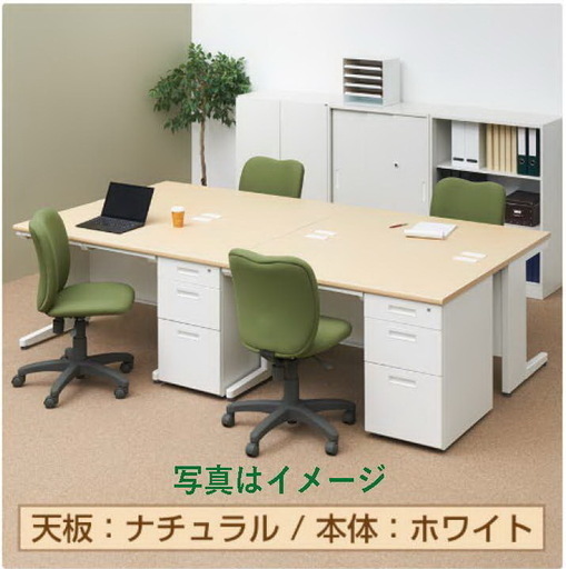 2019年製 スチールデスク オフィスデスク 事務机 片袖机 パソコンデスク