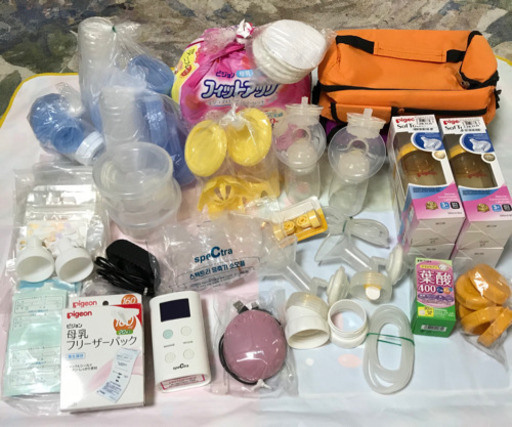 搾乳用品　哺乳瓶電動搾乳機母乳バックセット　新品あり　出産用品　出産後