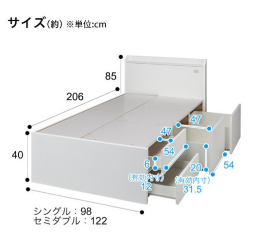 ニトリシングルベッドフレームとマットレスセットです。　無料配送できます。