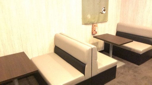 店舗用２人掛け用ソファー2&テーブル1を2セット