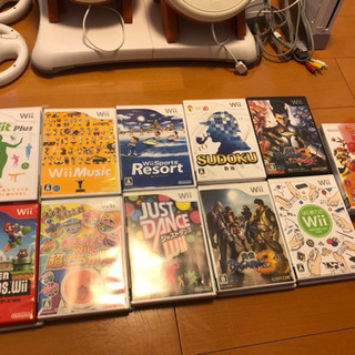 wii 本体＋ソフト20本の画像