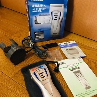national 電動シェーバー　充電器　説明書　新品替刃付き