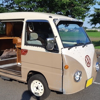 取引中　VWルック　スバルサンバークラシック　移動販売車　車検R2　12月まで　の画像