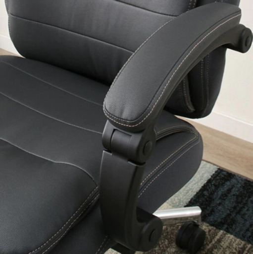 ほぼ新品 ニトリ ワークチェア(リカルドPUブレザーBK)