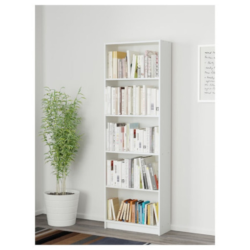 IKEA イケア　白家具　本棚　シェルフ　60x180 cm