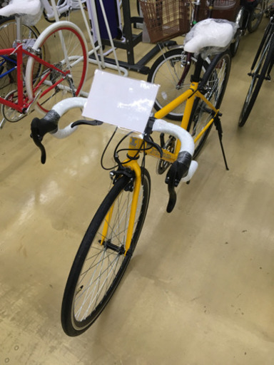 新品‼︎2×7段ギア付700×28cロードバイク(黄)