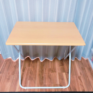 ドタキャンされました😭ニトリ 折りたたみデスクフレッタ