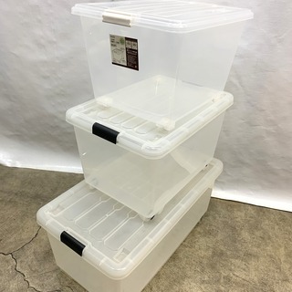 まとめて3個セット！ 収納プラケース サイズ色々 押し入れ収納 ...