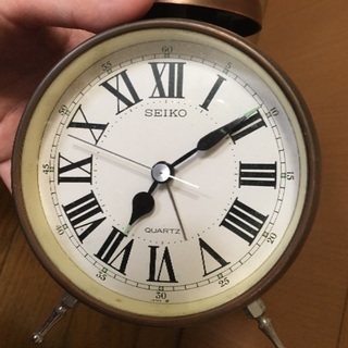 SEIKO ベル式　目覚まし時計　レトロの画像