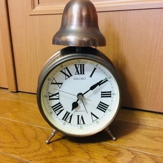 SEIKO ベル式　目覚まし時計　レトロの画像