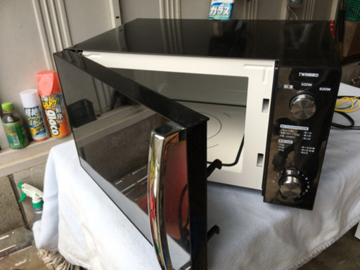 ＴＷＩＮＢＩＲＤ　電子レンジ　ミラーガラス　フラット　2018年式