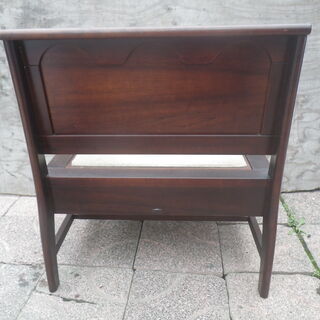 ■配達可■昭和アンティーク■東海家具 木製ベンチ 収納付 リバーシブル座面 レトロインテリア　　の画像