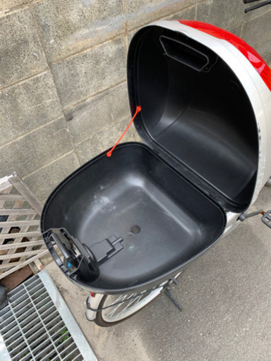 中古自転車、バイク用鍵2本付きプラBOX付き