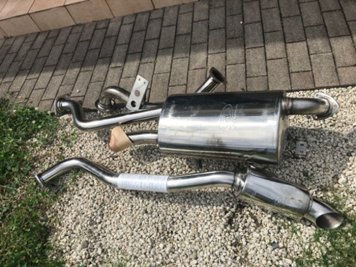 ランクル70 再販ランクル76 GRJ76 ガナドール　GANADOR ダウンテール　社外マフラー