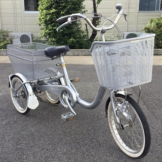 ＜動作品＞ブリヂストン・三輪自転車  ワゴン・BW13・内装3段...