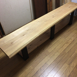 値下げ 大特価 長さ200cm 一枚板テレビボード 塗装無料の画像