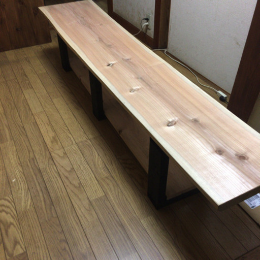 値下げ 大特価 長さ200cm 一枚板テレビボード 塗装無料