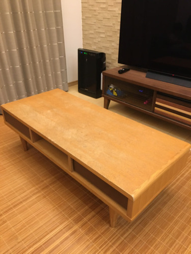 センターテーブル引き出し付き