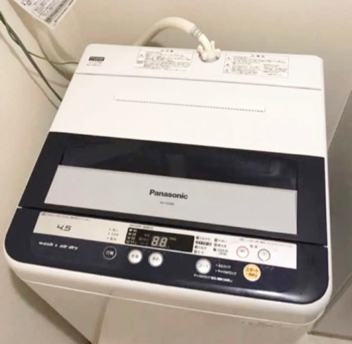 【最終お値下げ美品】Panasonic 洗濯機 4.5キロ パナソニック