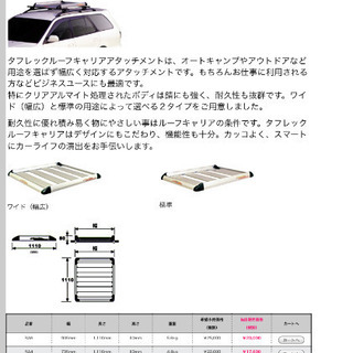 タフレックルーフキャリア　アタッチメント　RA6