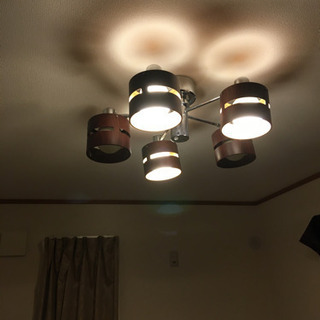 【値下げ】シーリング　ライト　スポット　5灯　リモコン付きの画像