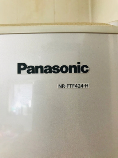 自動製氷冷蔵庫Panasonicパナソニック☆NR-FTF424-H