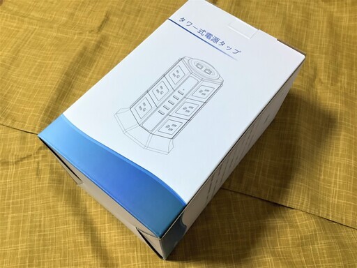 新品 タワー式 電源タップ BEVA 3層縦コンセント
