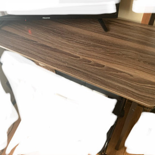 ブラウン　PCデスク