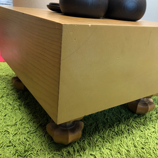 囲碁盤　碁石セット（本蛤碁石）　木製の画像