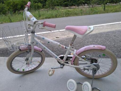 子供用自転車　１８インチ　補助輪有