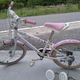 子供用自転車　１８インチ　補助輪有