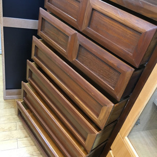 9/16 値下げ! アメリカ家具 オーク材 6段チェスト レトロ ヴィンテージ家具