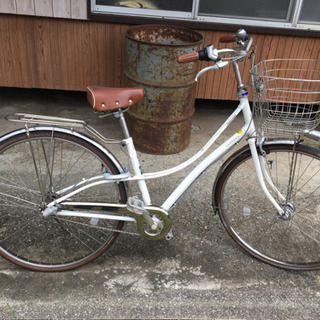 自転車　ロココ　27インチ 白　ブリジストン