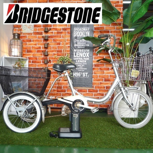 ブリヂストン (BRIDGESTONE) アシスタワゴン Ｐ．Ｘオパールミント 18/16型 アシスタワゴン（電動アシスト三輪自転車） 電動3輪自転車