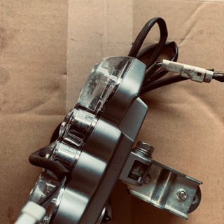電動アシスト自転車のLEDライト。の画像