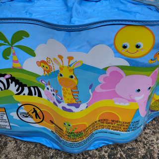 夏は水遊び！ビニールプール120㎝🌟空気を入れなくていいから楽ちん♪