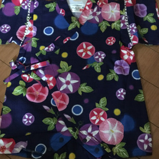 朝顔甚平ロンパース70新品
