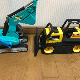 砂場遊び　ブルドーザー&ショベルカー