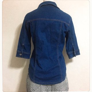 ご購入者様決定[F·M·N]デニムジャケット シンプル 美ライン デニムシャツの画像