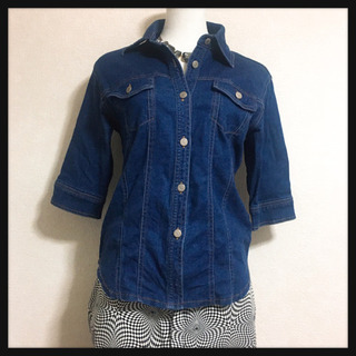 ご購入者様決定[F·M·N]デニムジャケット シンプル 美ライン デニムシャツの画像