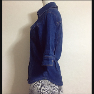 ご購入者様決定[F·M·N]デニムジャケット シンプル 美ライン デニムシャツの画像