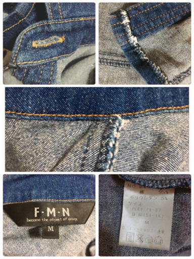 ご購入者様決定[F·M·N]デニムジャケット シンプル 美ライン デニムシャツ